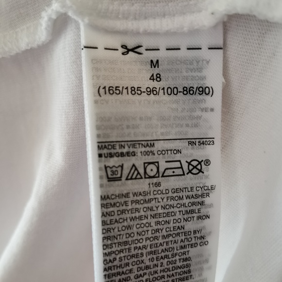 GAP Factory Gap Men's Short Sleeve Crew Neck Logo Graphic Tee T-Shirt (M) - Picture 8 of 8